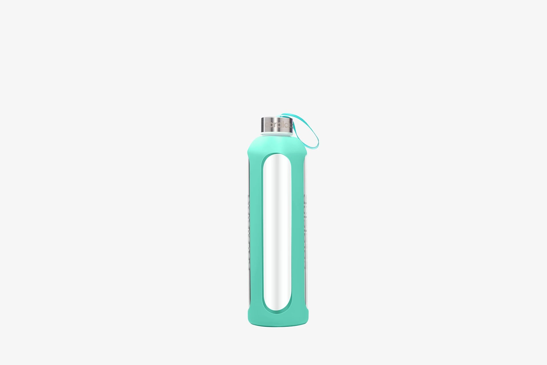 בקבוק זכוכית Clear Water בצבע ירוק מנטה